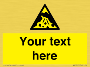 Custom Warning: Debris flow zone